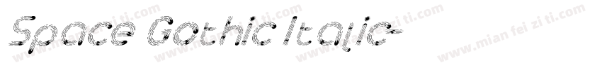 Space Gothic Italic字体转换